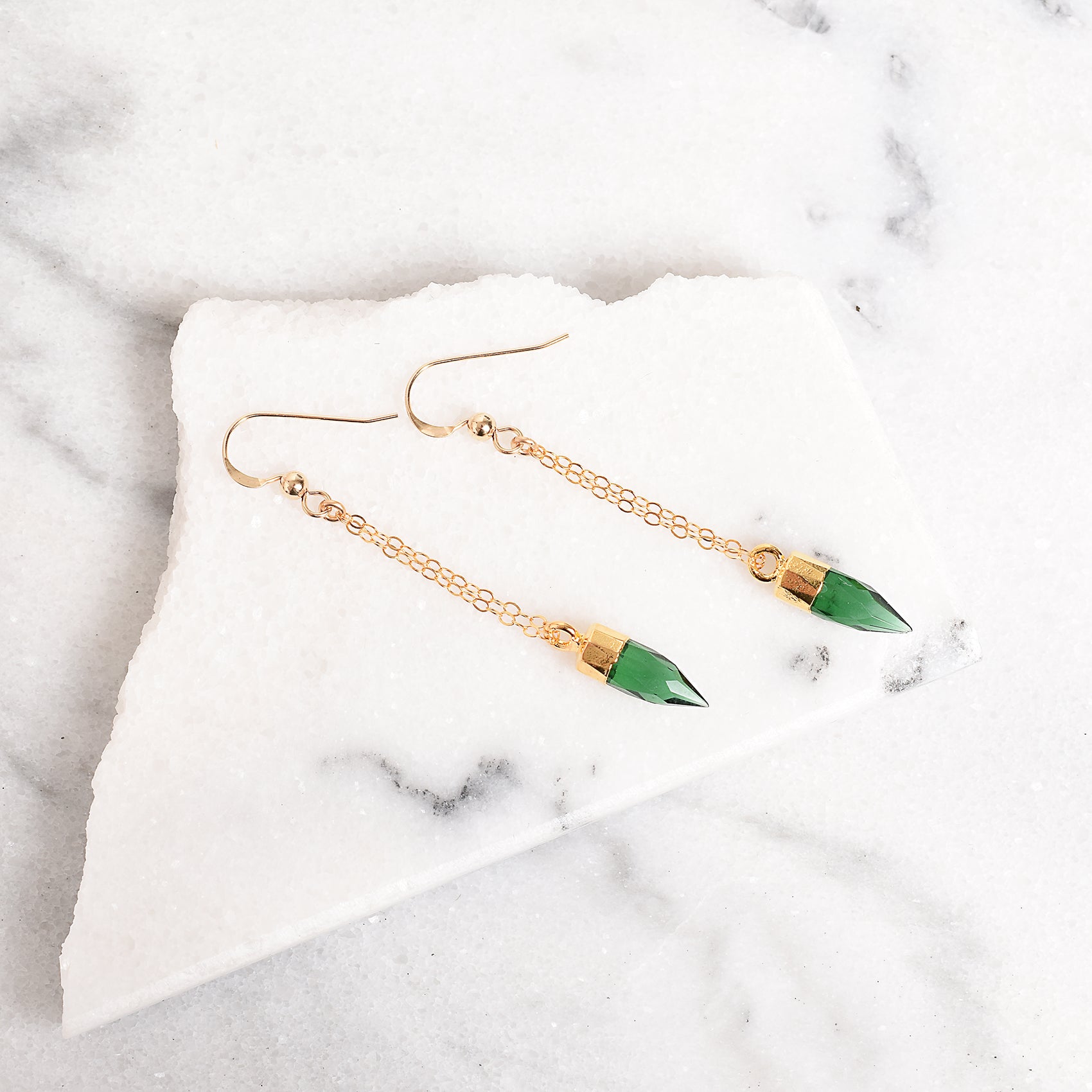 Emerald Quartz Gemstone Jewelry