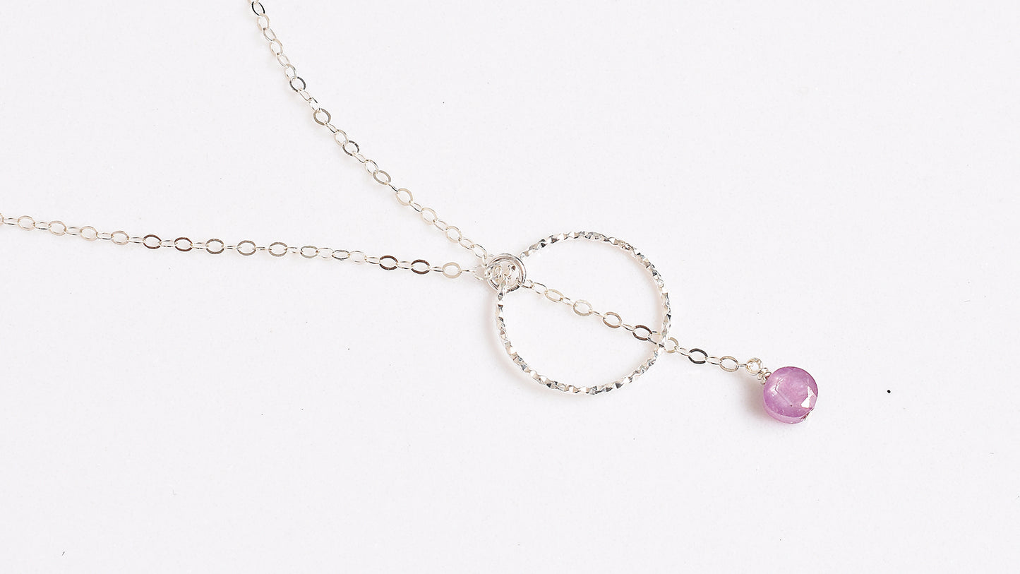 Ruby and Silver Necklace