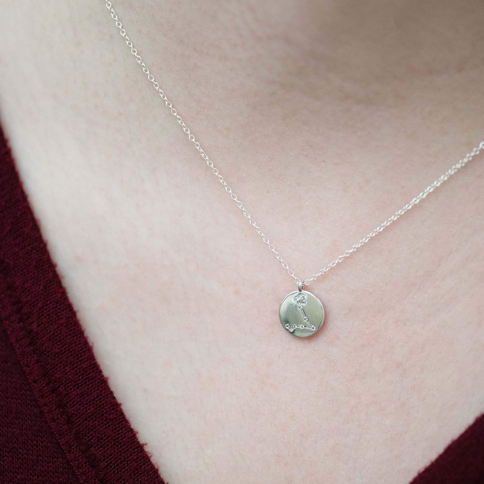 Modeled Pisces Pendant Necklace