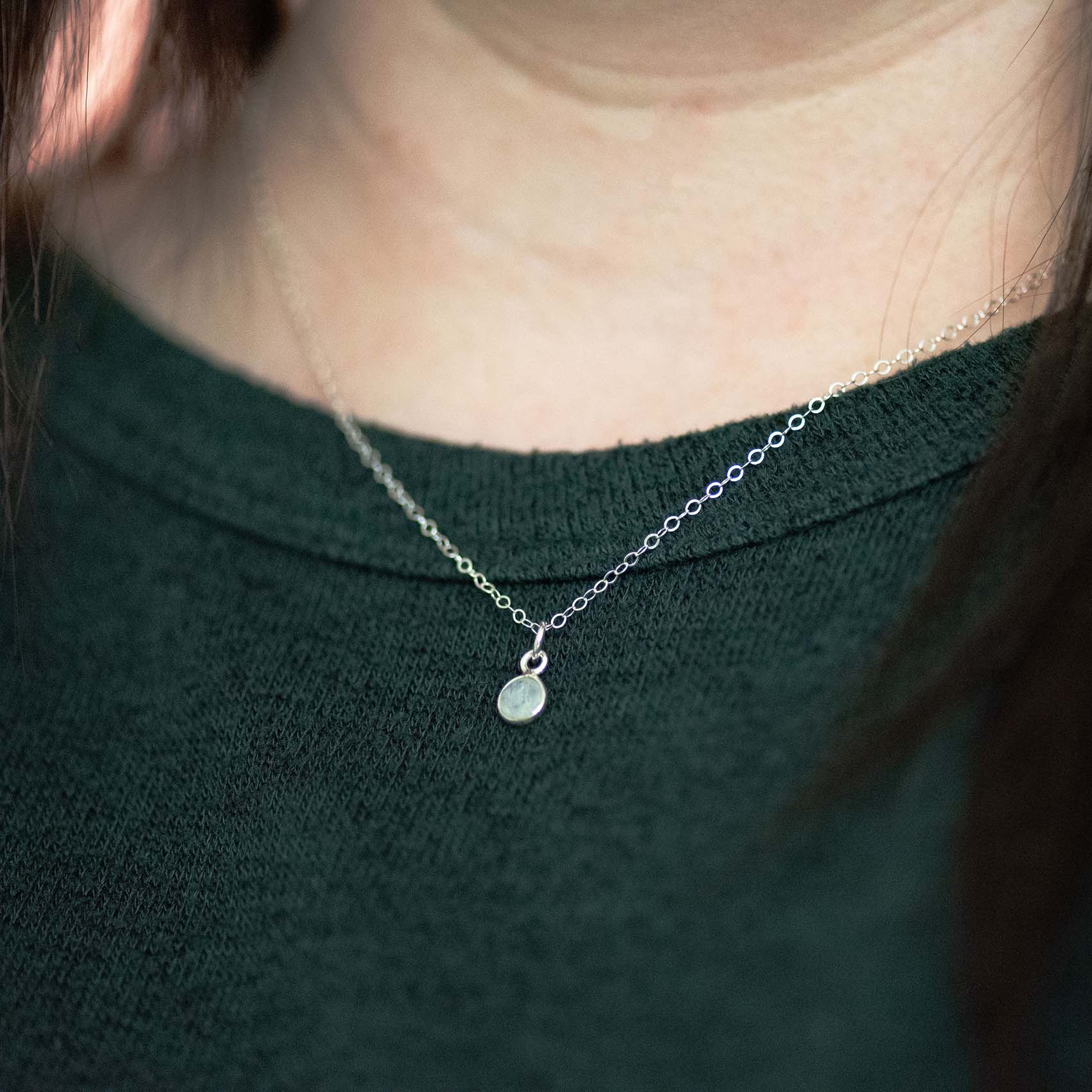 Moonstone Pendant Necklace