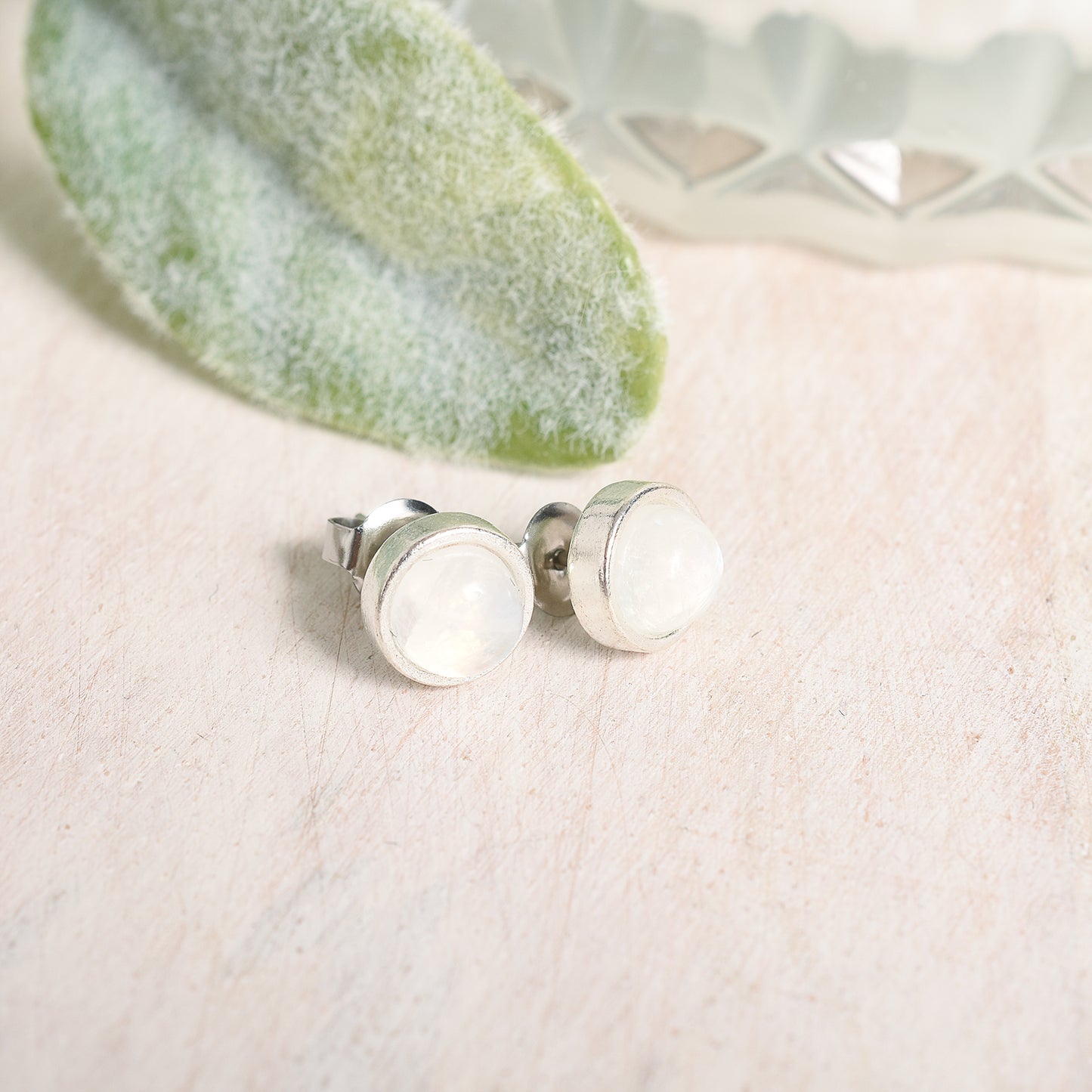 The Lana Earrings in Moonstone