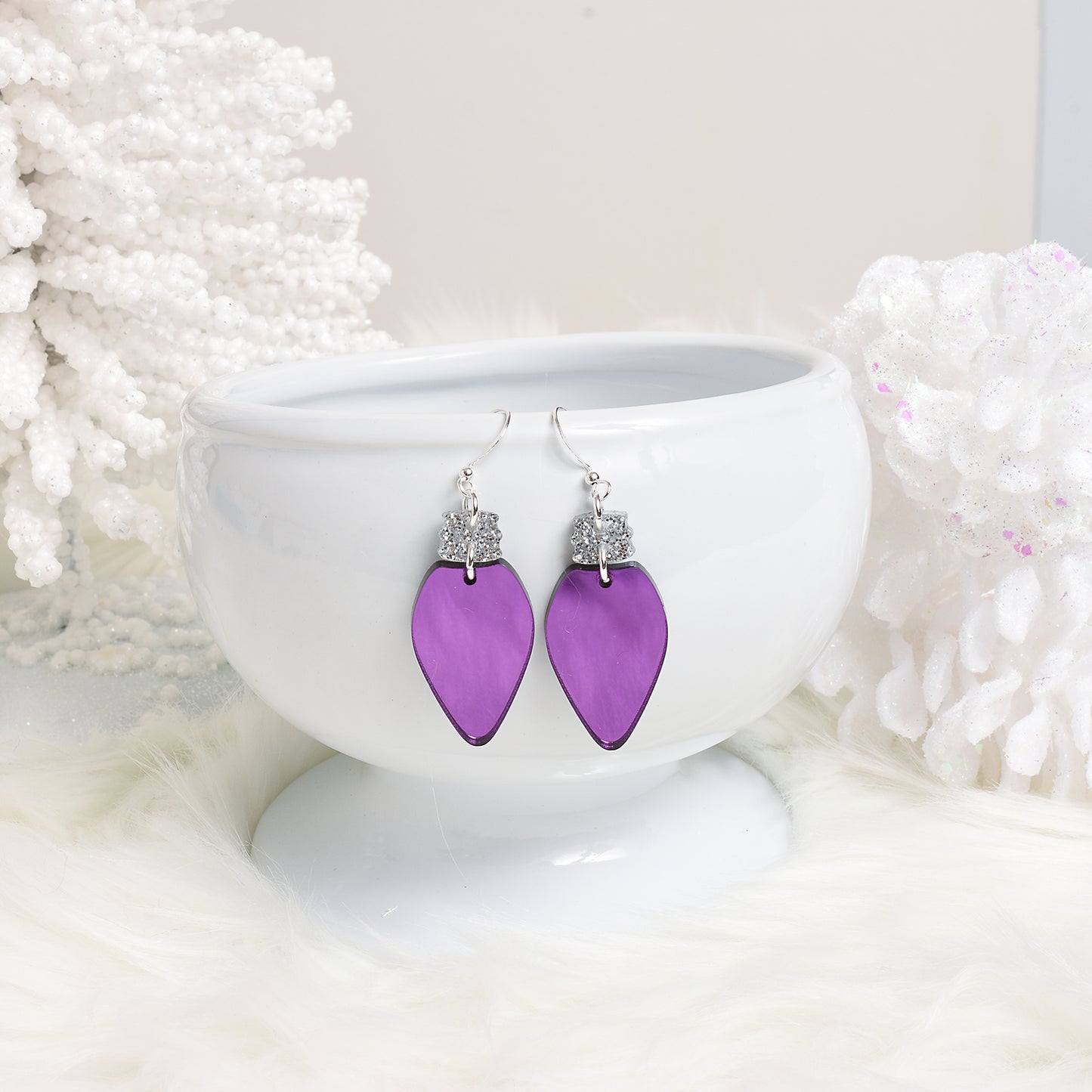 Statement Christmas Light Earrings