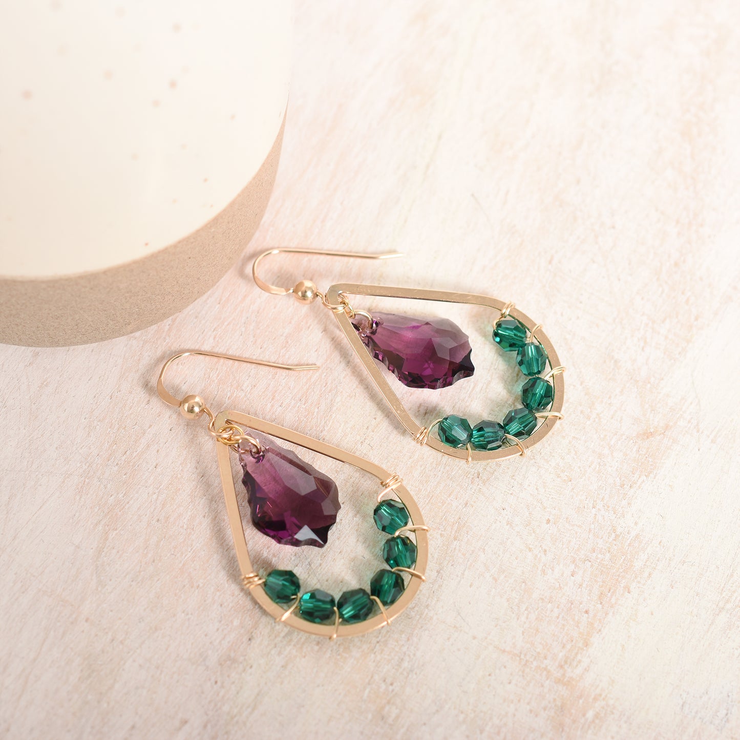 Colorful Teardrop Earrings