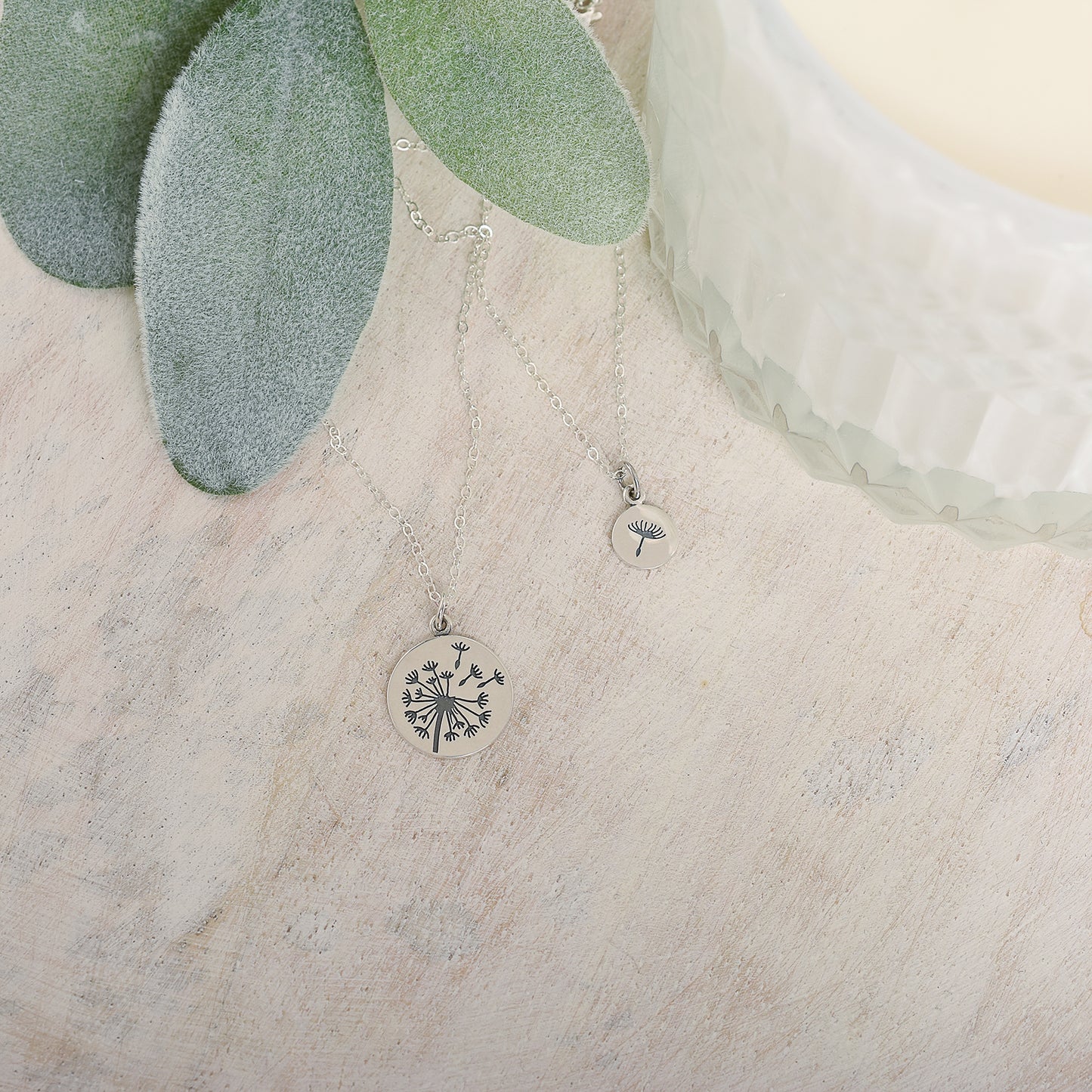Dandelion Wishes Pendant Necklace in Large