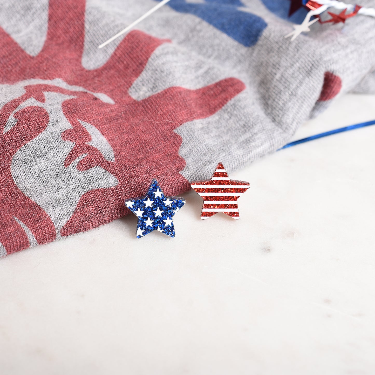 Patriotic Star Earrings