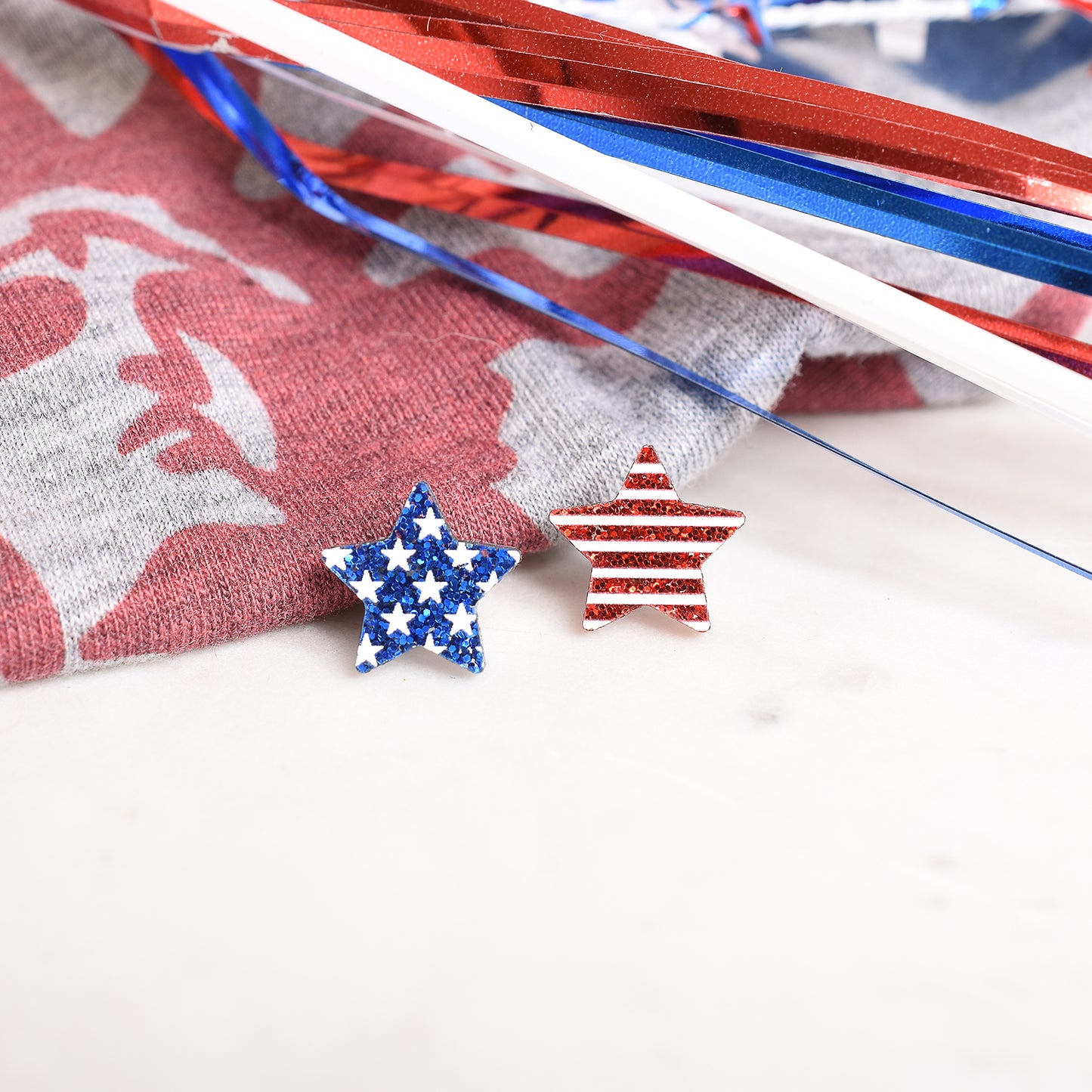 Patriotic Star Earrings