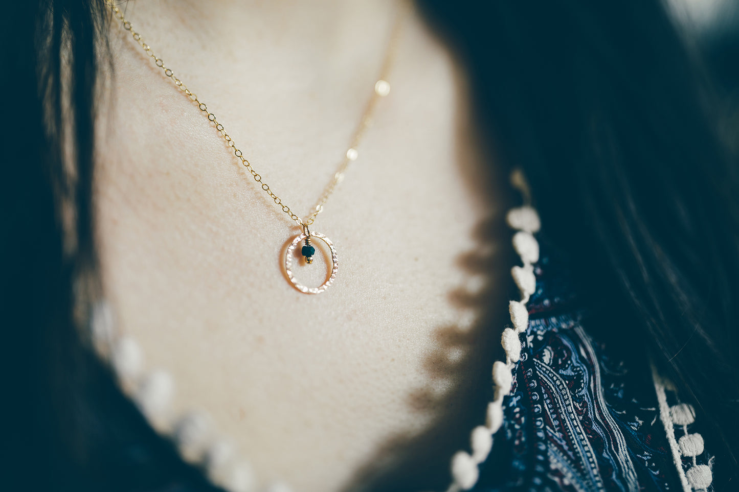 Gold Birthstone Pendant