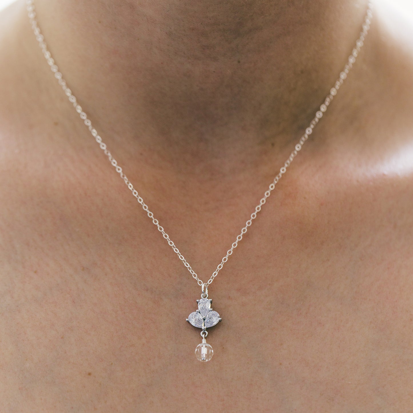 Silver Wedding Necklace
