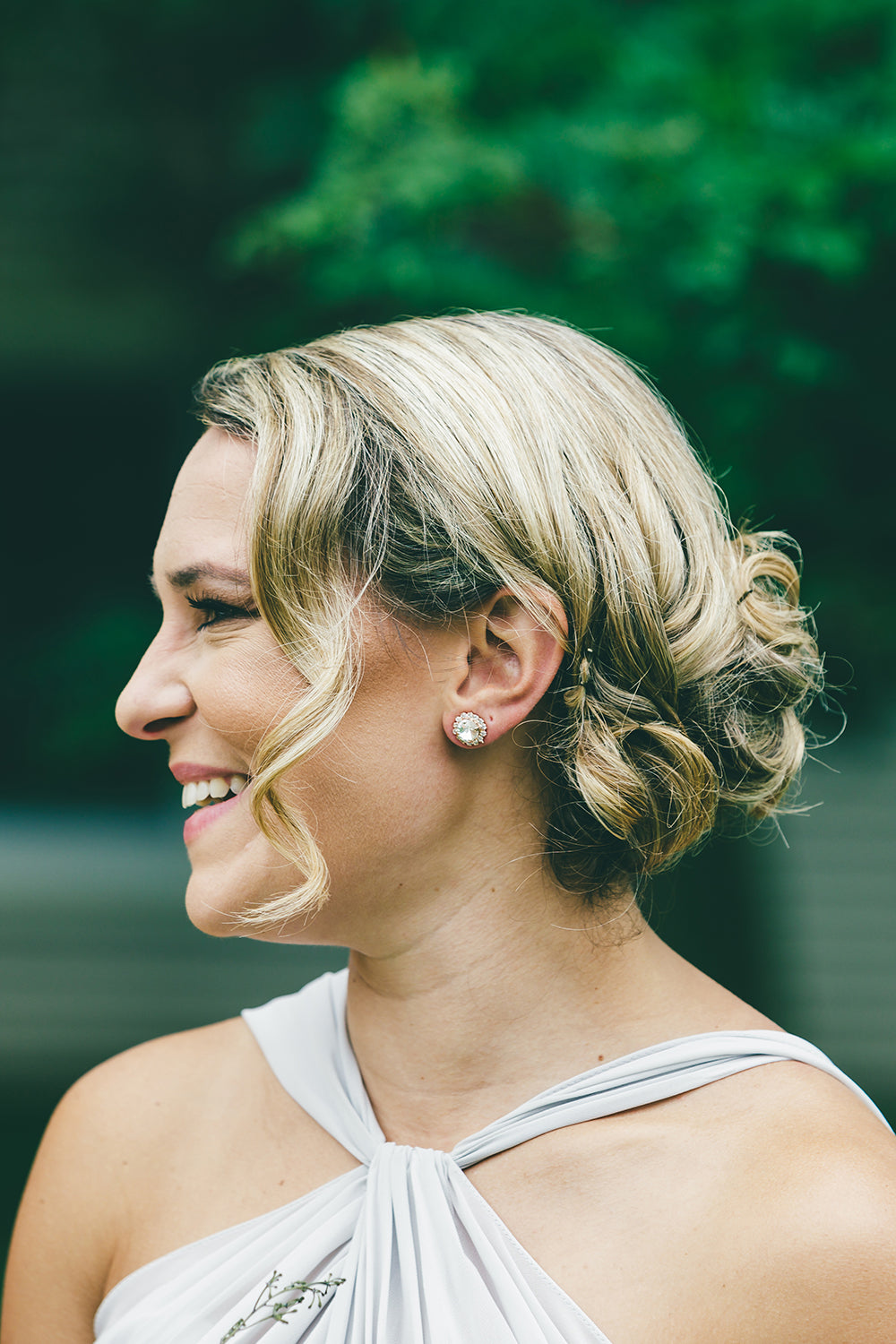 Stud Earrings in Rose Gold