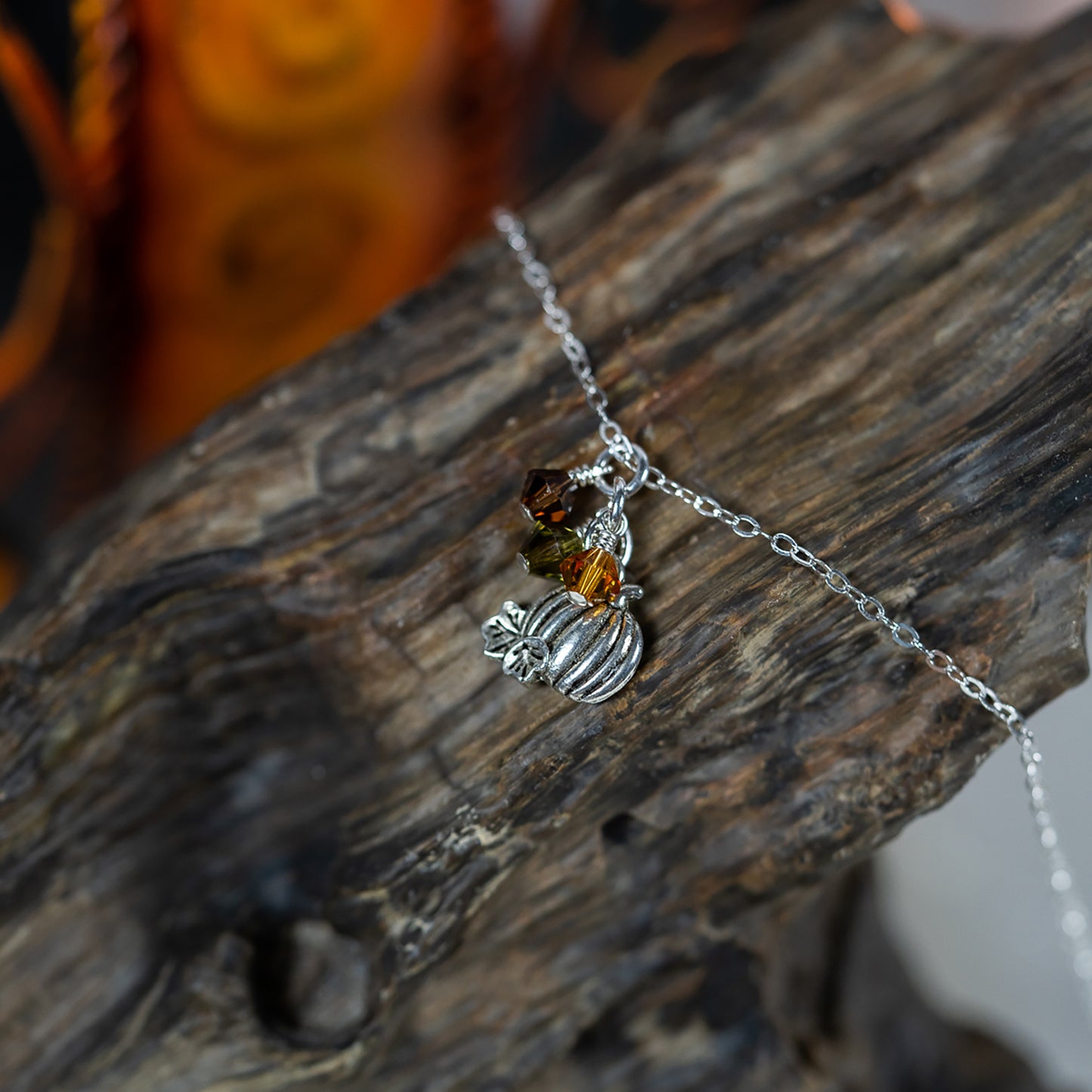 Harvest Pumpkin Necklace 