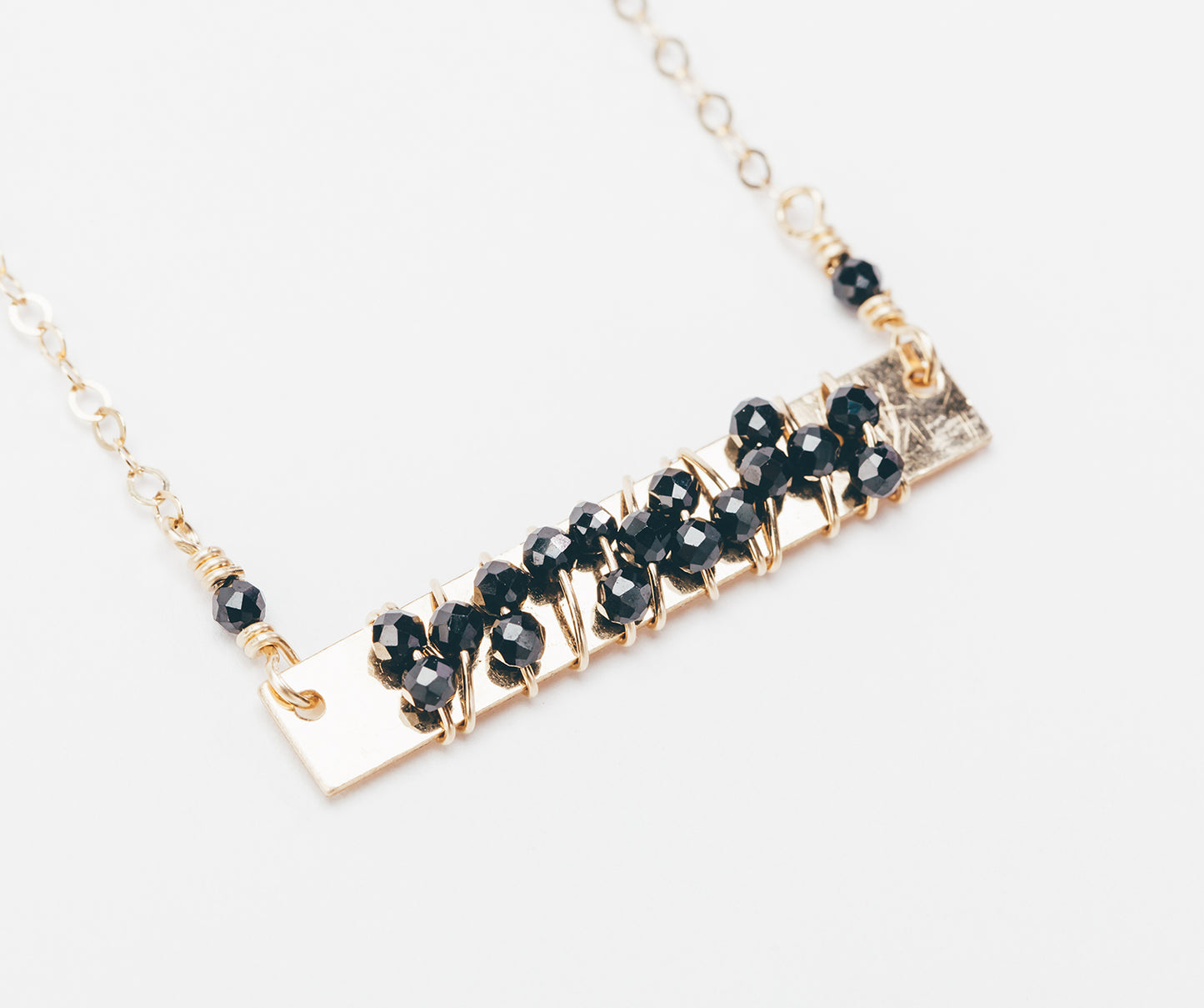 Gold Bar Minimalist Necklace