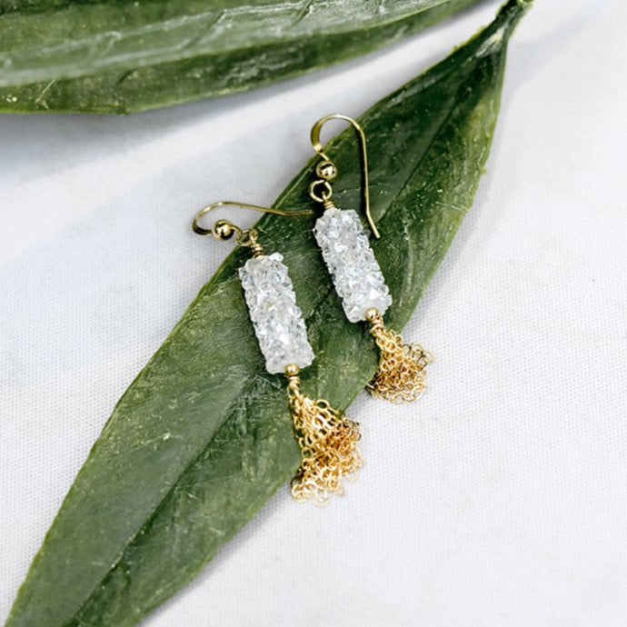 Statement Earrings in Gold