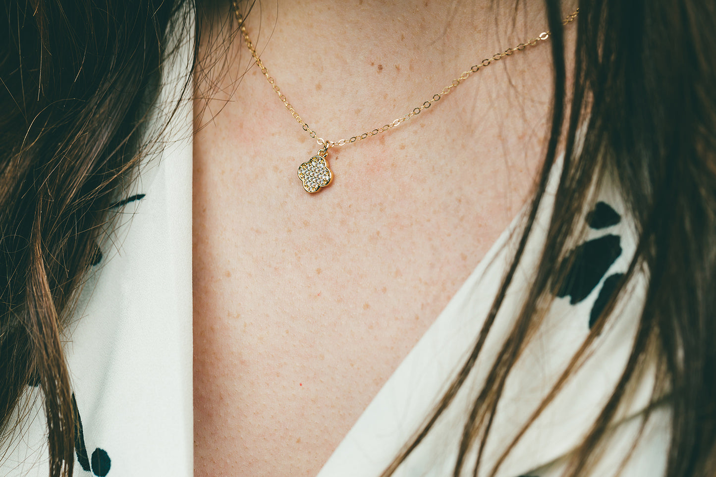 Gold Small Pendant Necklace