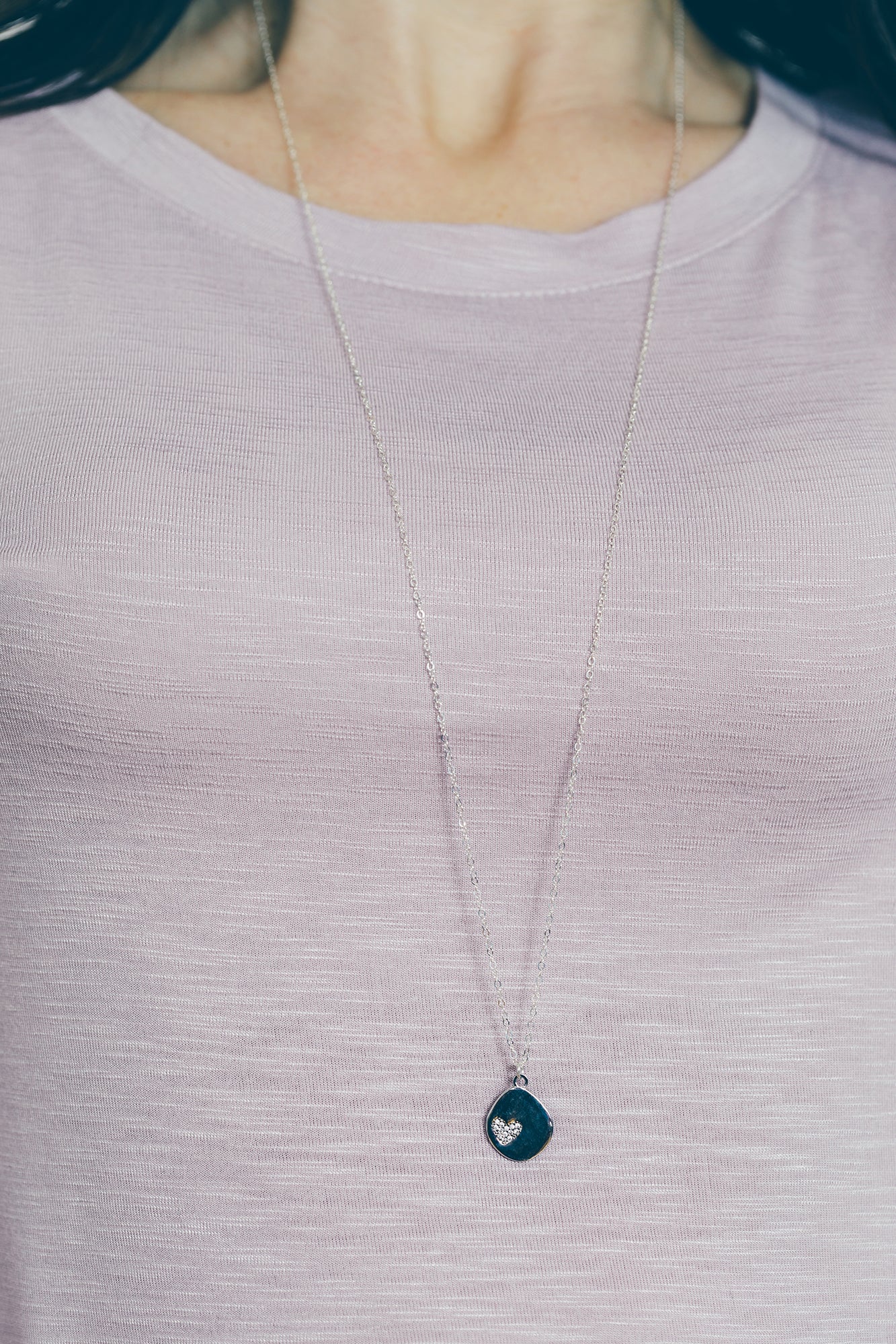 Long Layering Silver Necklace