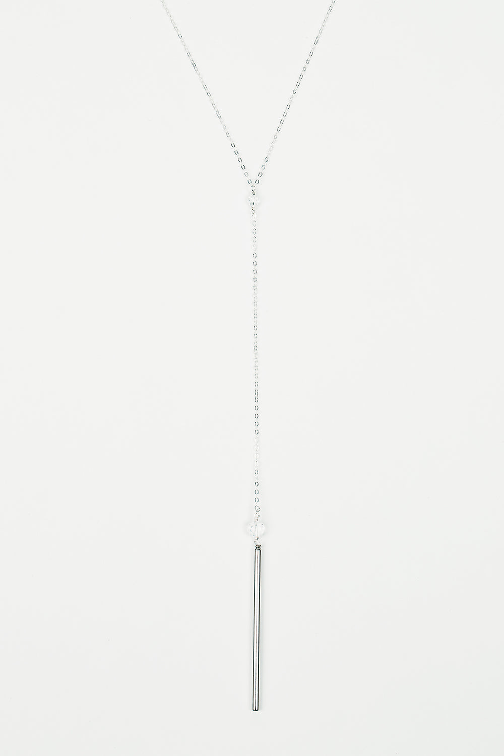 Long Silver Necklace