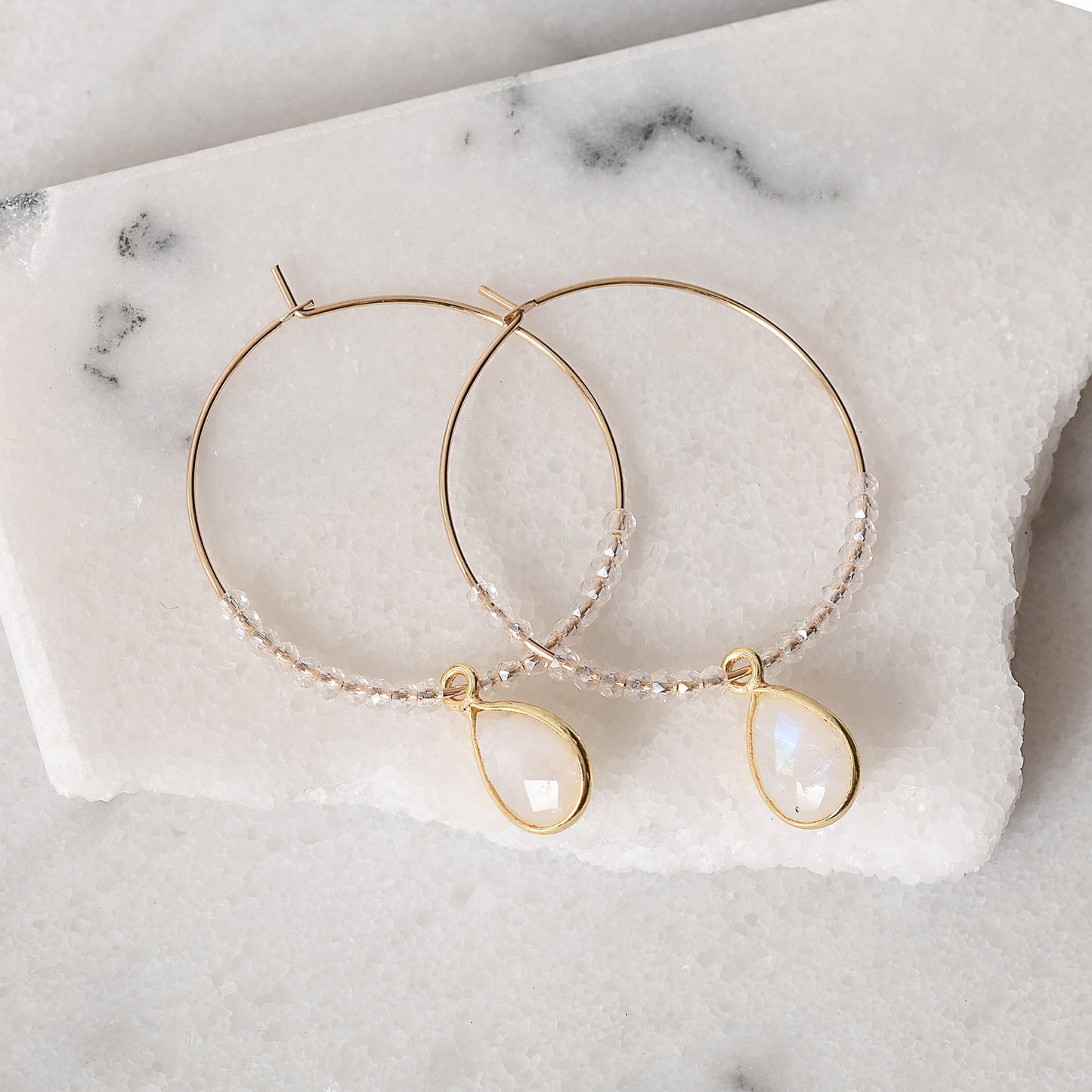 The Stefani Earrings in Gold