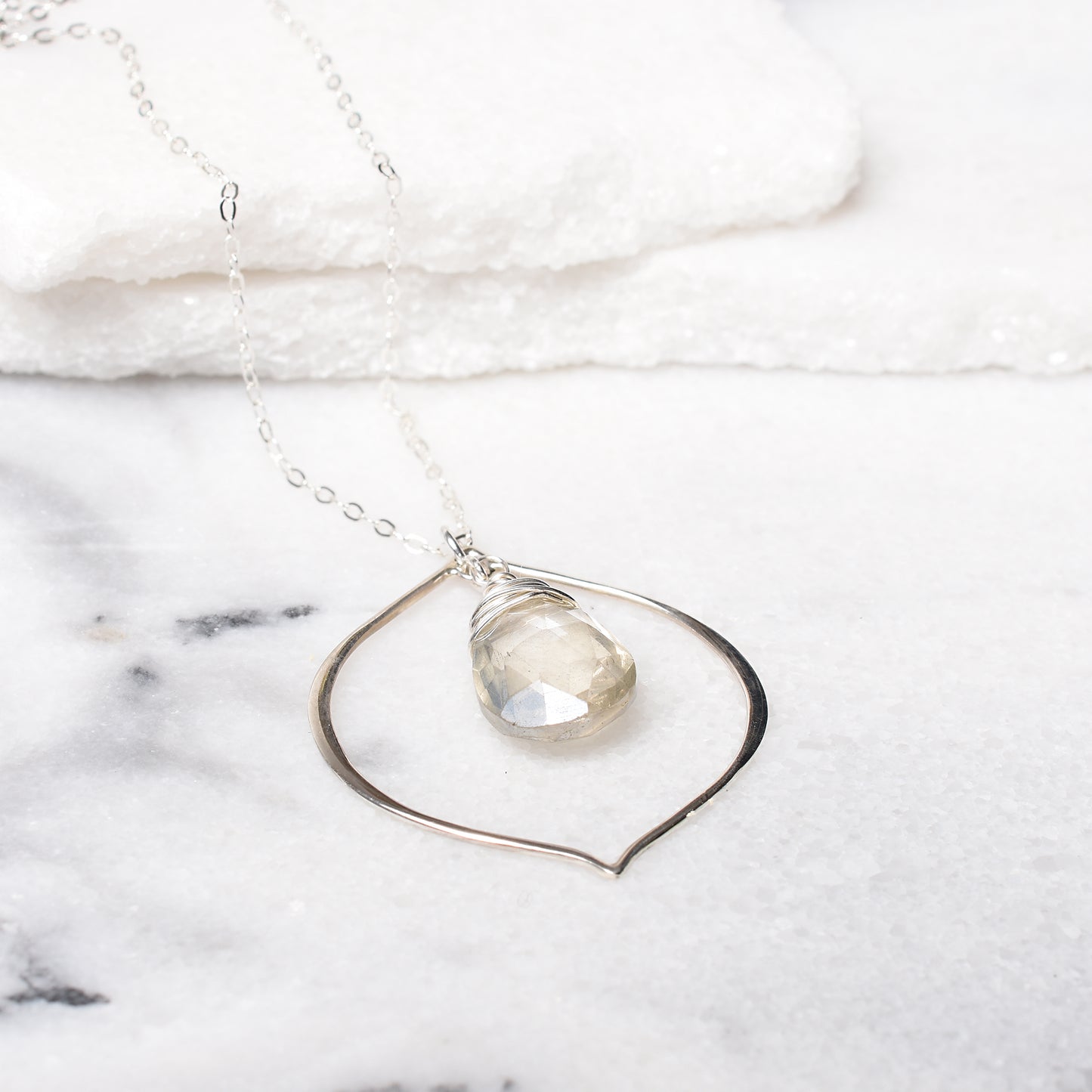 Grey Quartz Gemstone Jewelry