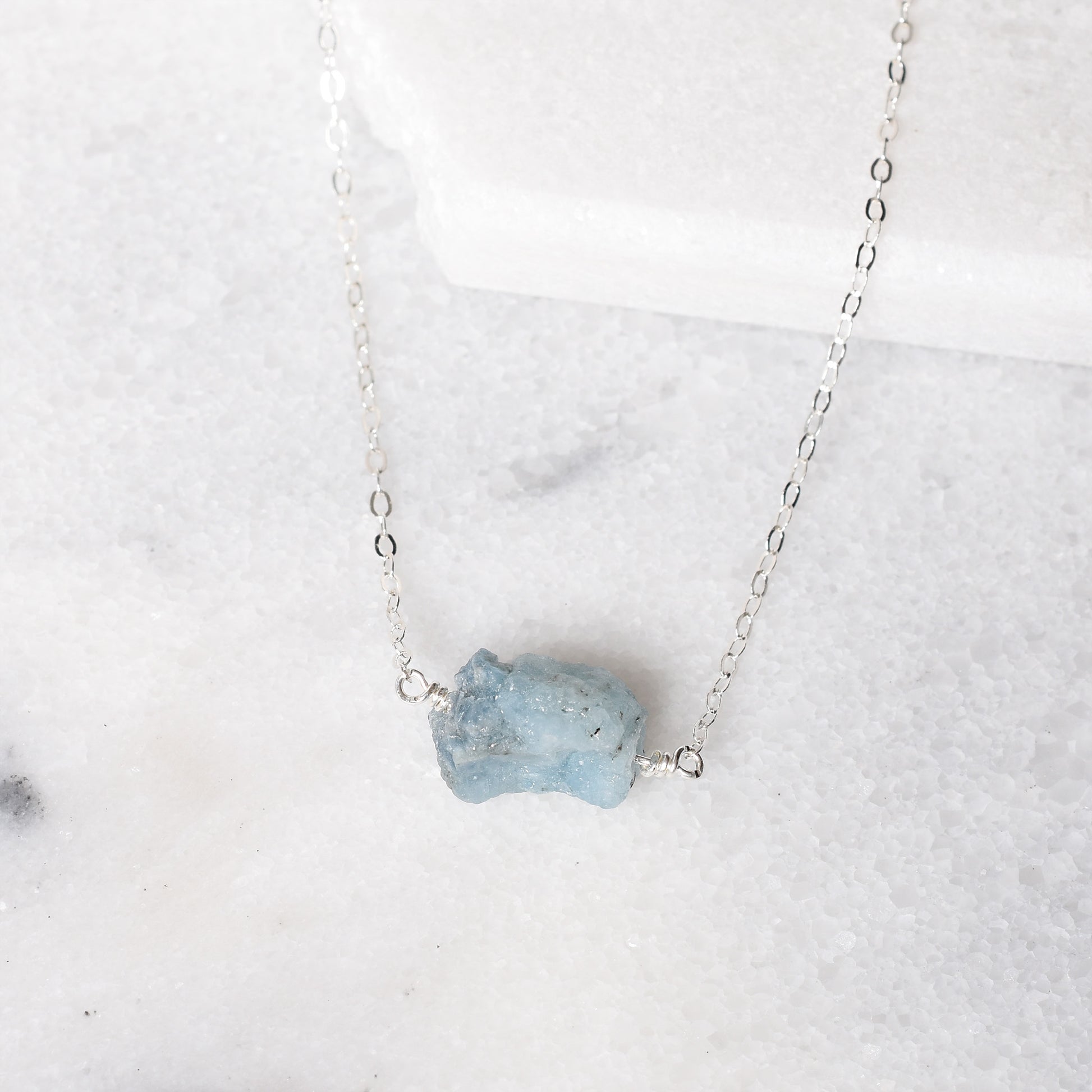 Aquamarine Stone Necklace