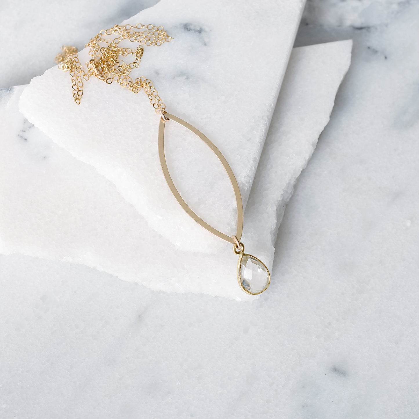 Quartz Pendant Necklace