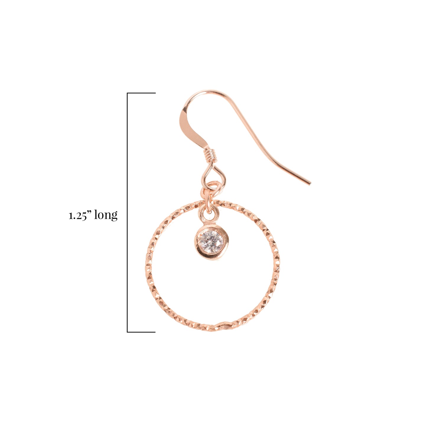 The Farrah Earrings in Rose Gold
