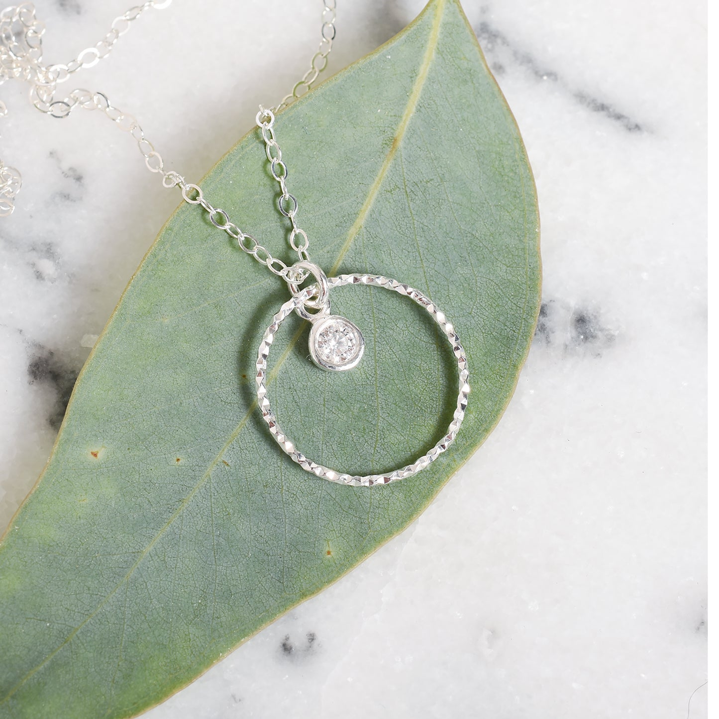 The Farrah Necklace in Silver