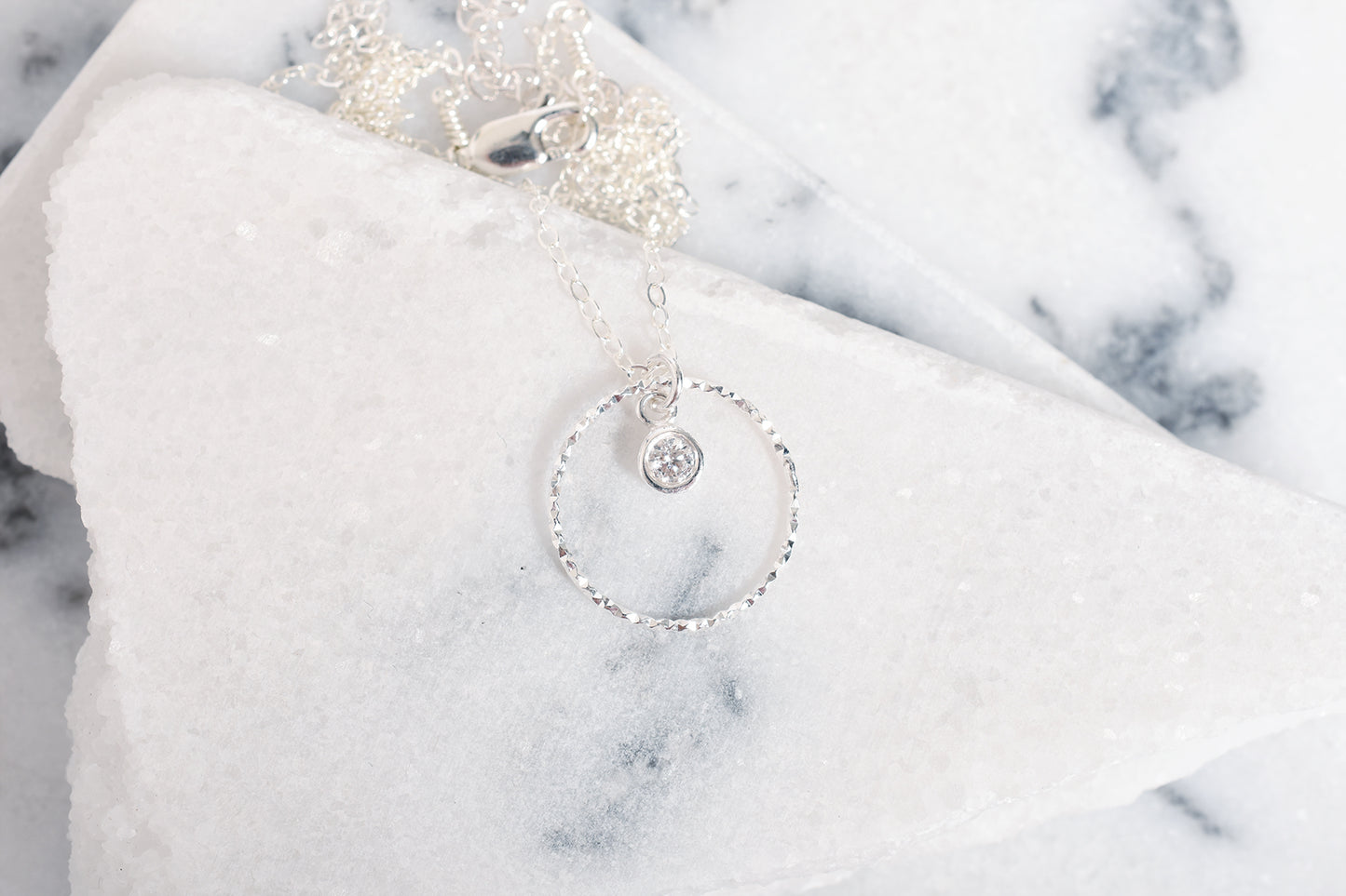 Cubic Zirconia Pendant Necklace