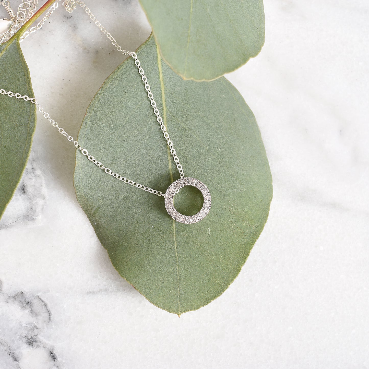 Pave Pendant Necklace
