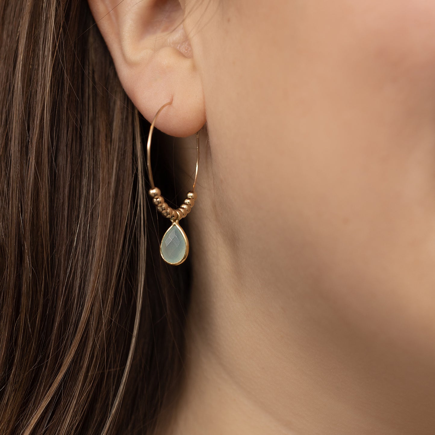 Modeled Earrings in Gold