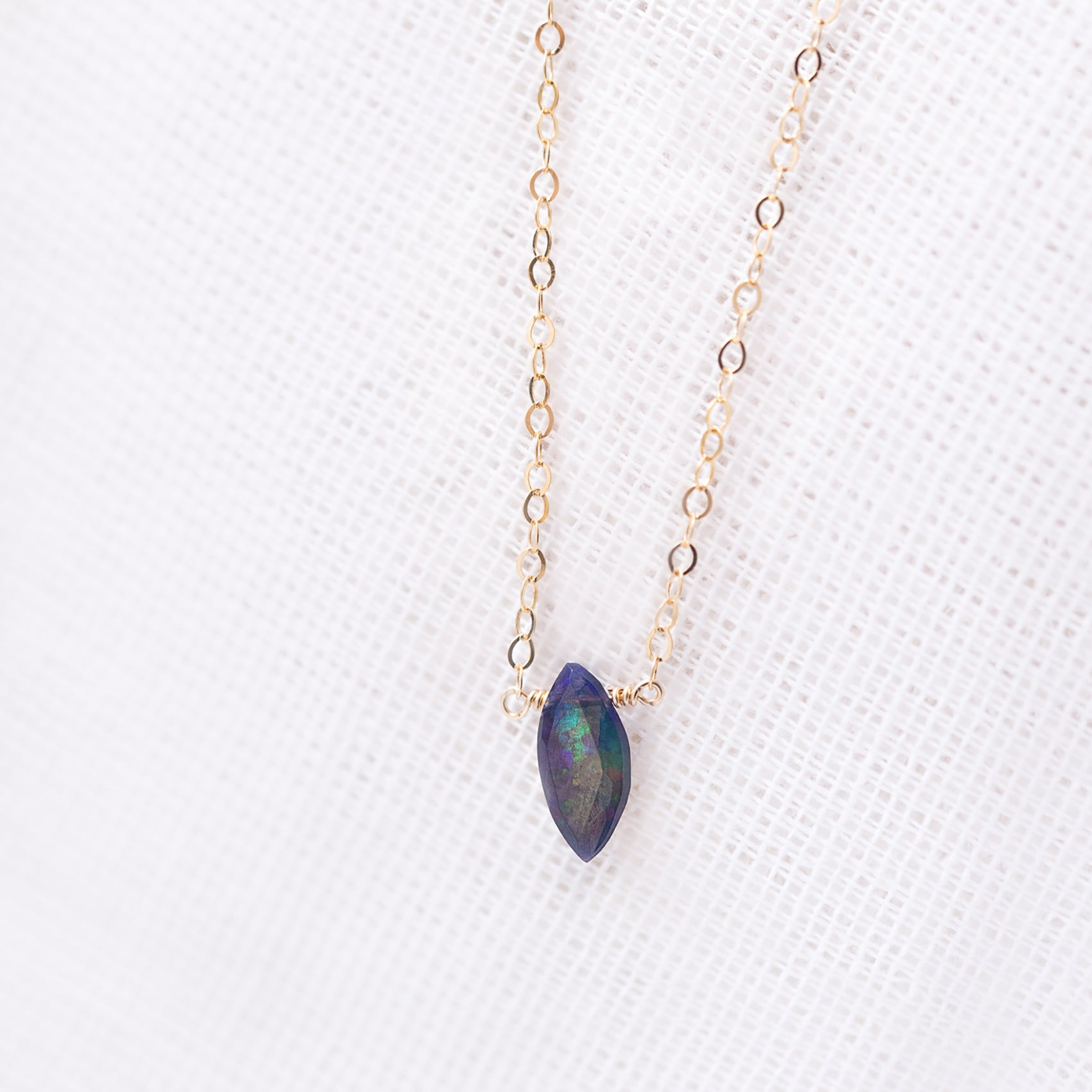 Opal Marquise Pendant