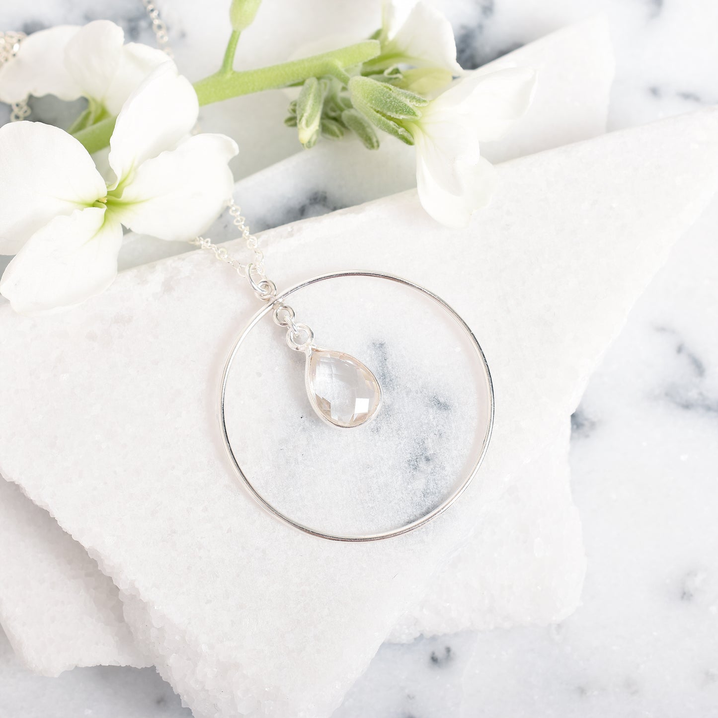 Quartz Sterling Silver Jewelry