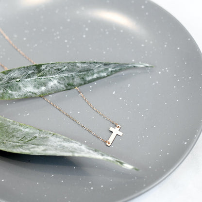 The Faith Necklace in Rose Gold 