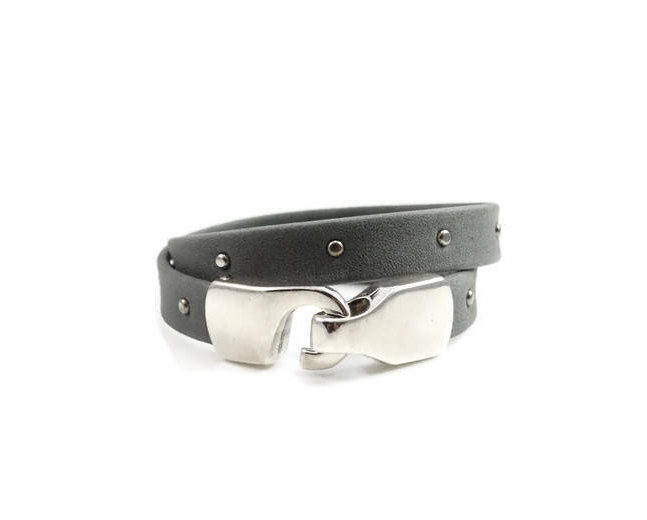 Leather Studded Bracelet
