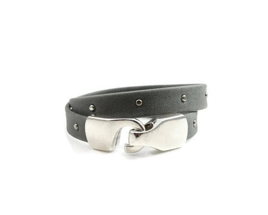 Leather Studded Bracelet