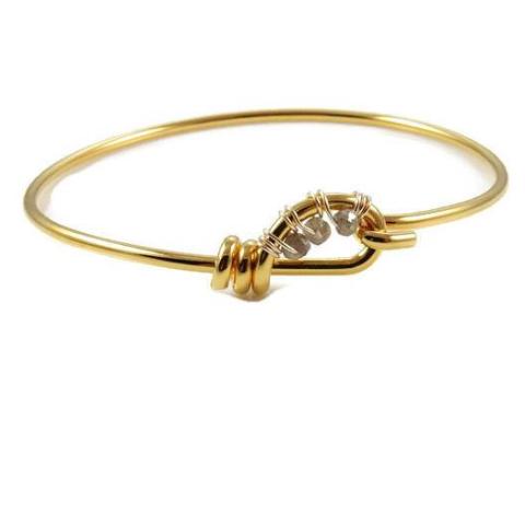 Quartz Bangle Bracelet