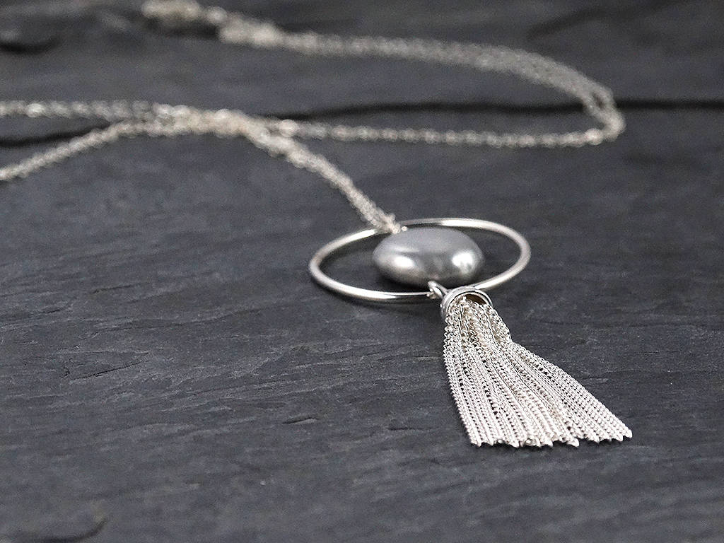 Long Silver Necklace