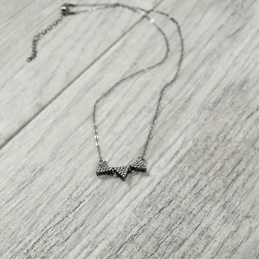 Oxidized Silver Necklace