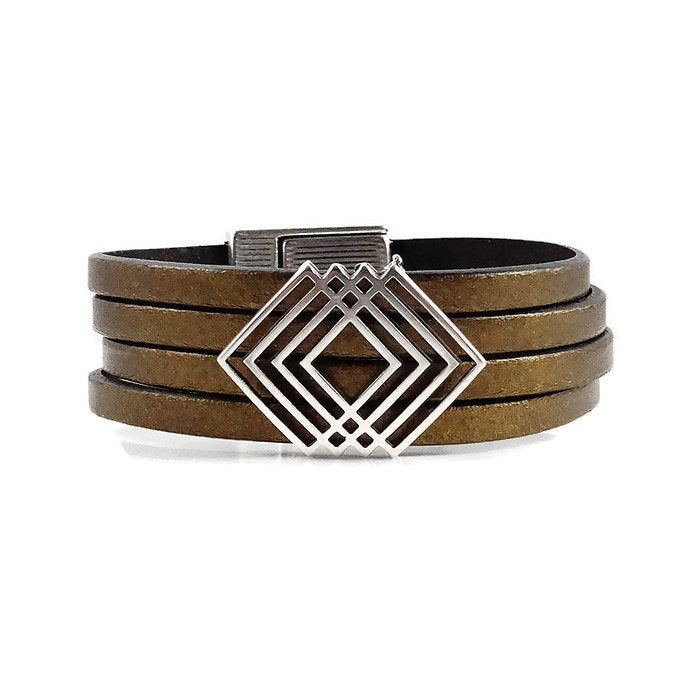Southwestern Inspired Leather Cuff