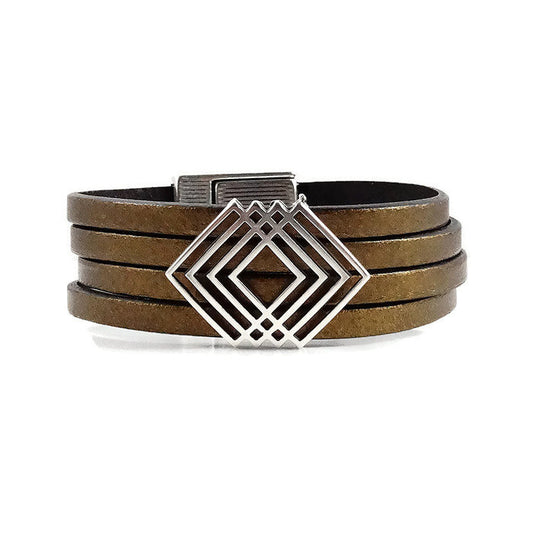 Southwestern Inspired Leather Cuff