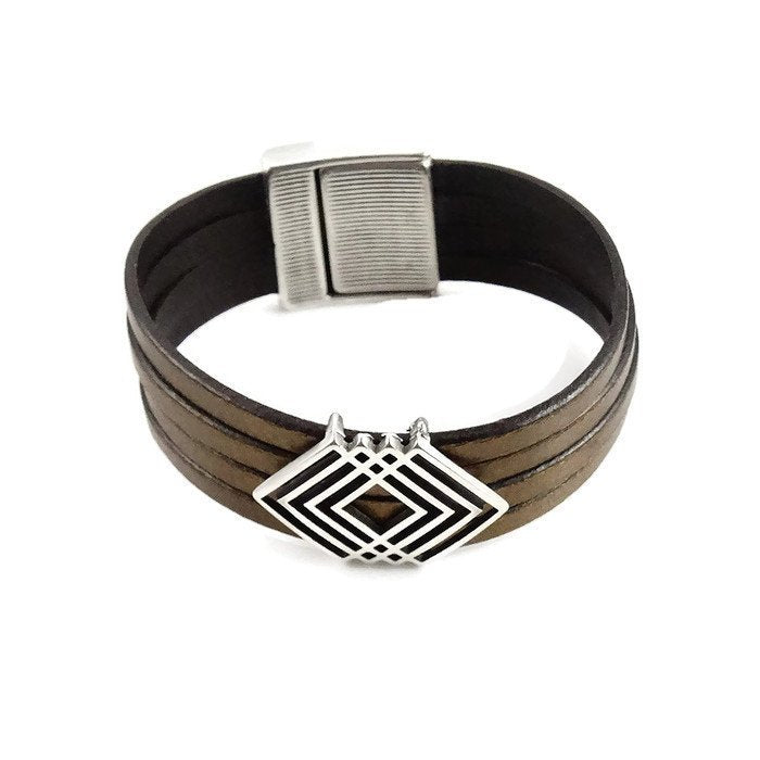 Chunky Leather Bracelet