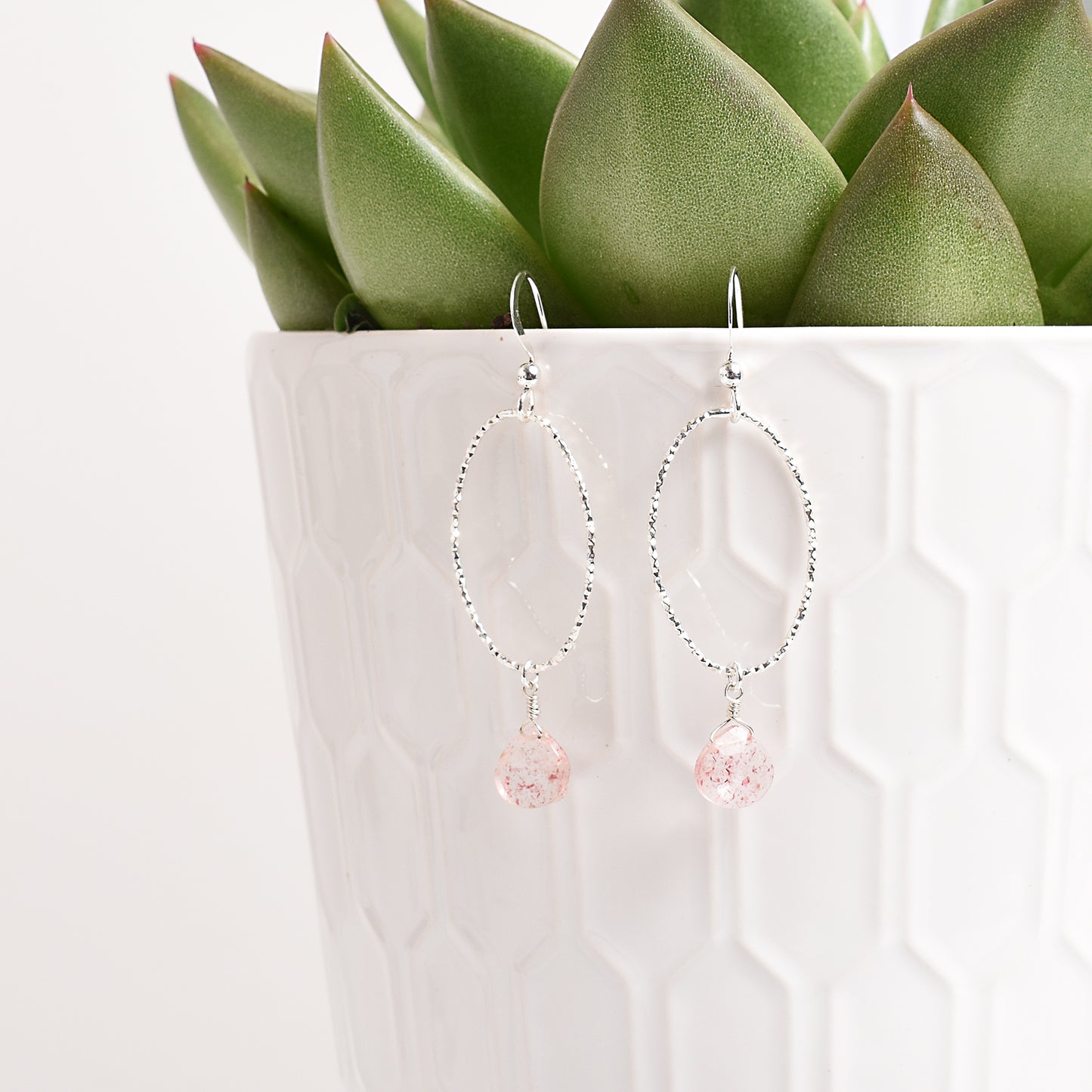 Gemstone Drop Earrings