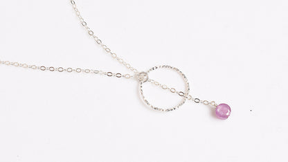 Ruby and Silver Necklace