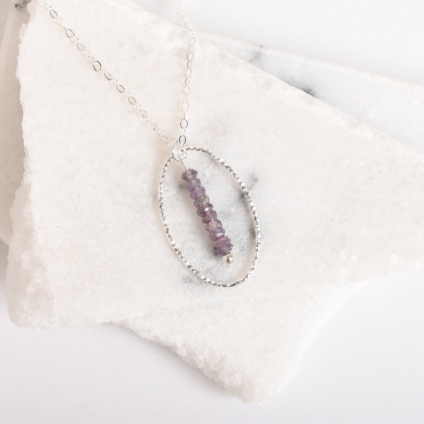 Purple Sapphire Necklace 