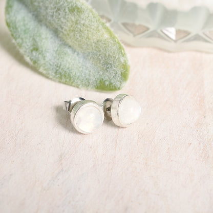 The Lana Earrings in Moonstone