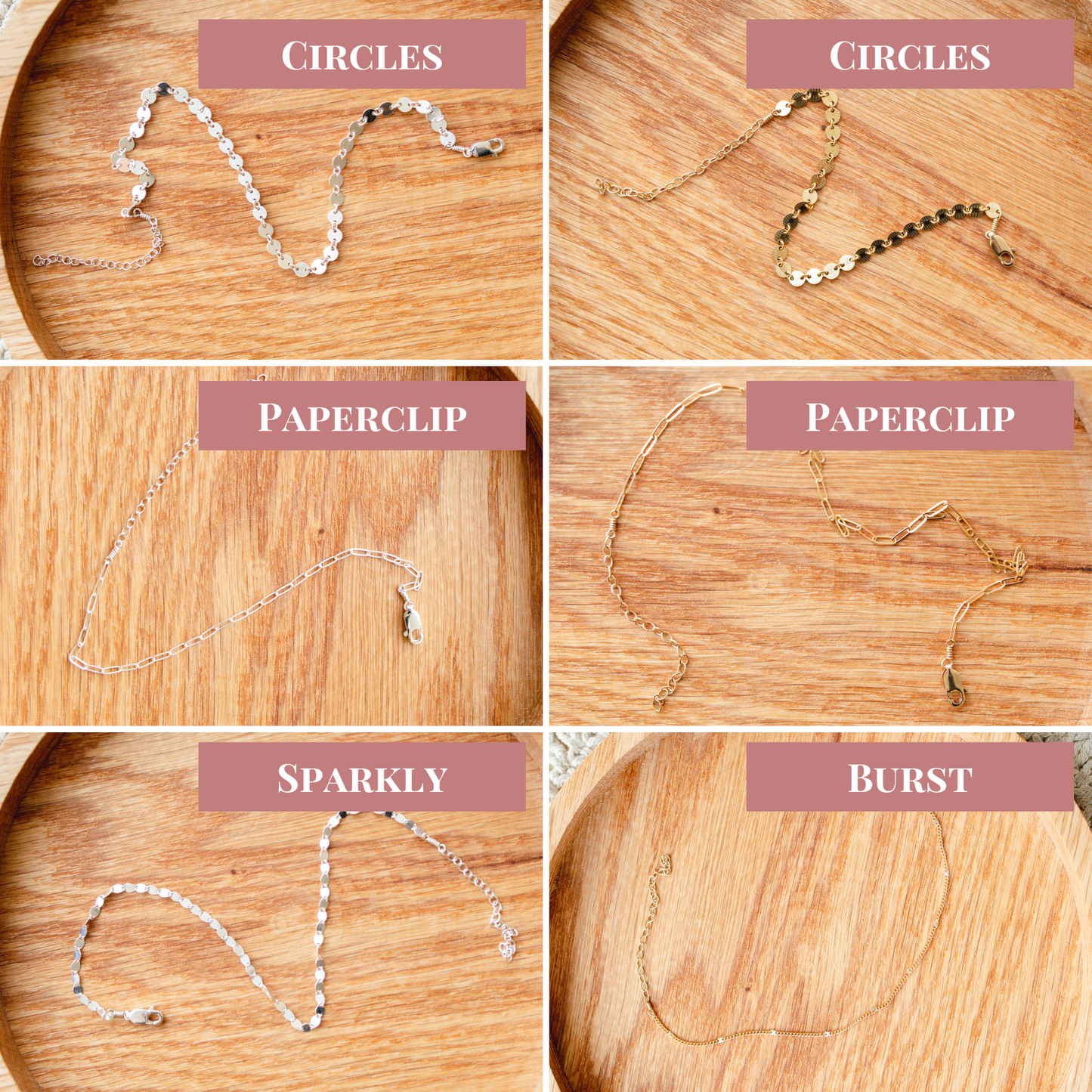 Chain Bracelets and Ankle Bracelets