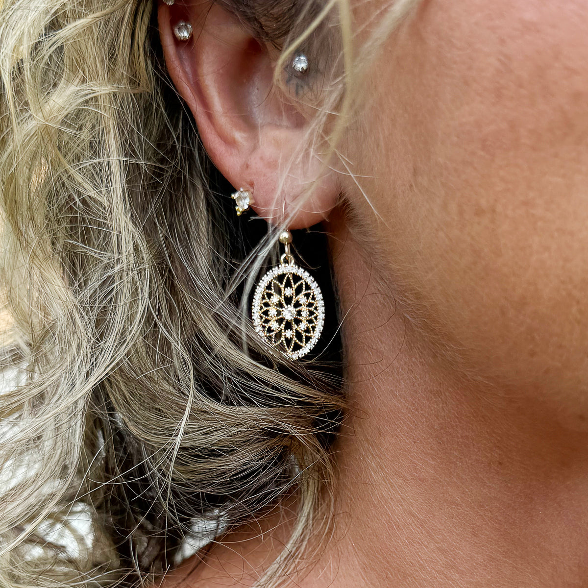 The Bette Earrings in Gold