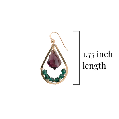 Colorful Teardrop Earrings