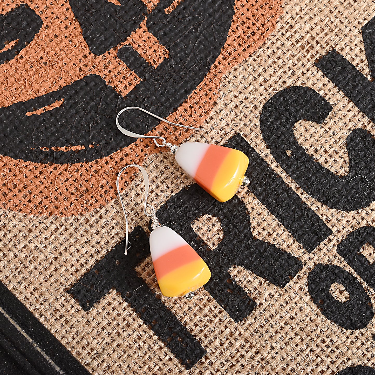 Candy Corn Earrings