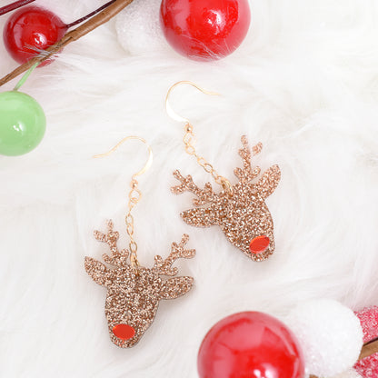 Sparkly Christmas Earring Gift for Mom