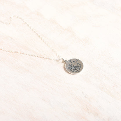 Dandelion Wishes Pendant Necklace in Large
