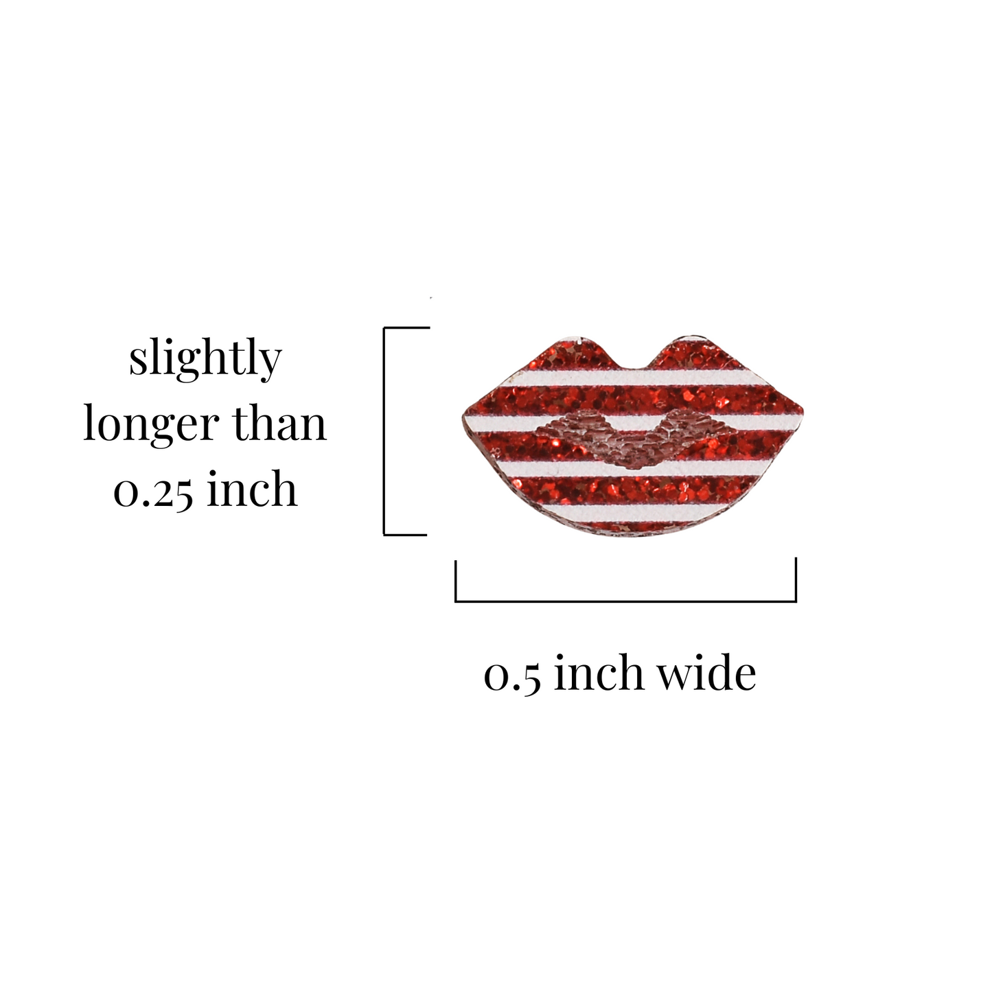 Patriotic Lip Earrings